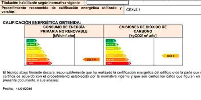 Cambios en el Certificado Energetico Enero 2016 CE3X 2.1